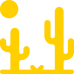 icono amarillo de desierto paisajes variados en chihuahua