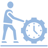 icono azul valores y disciplina