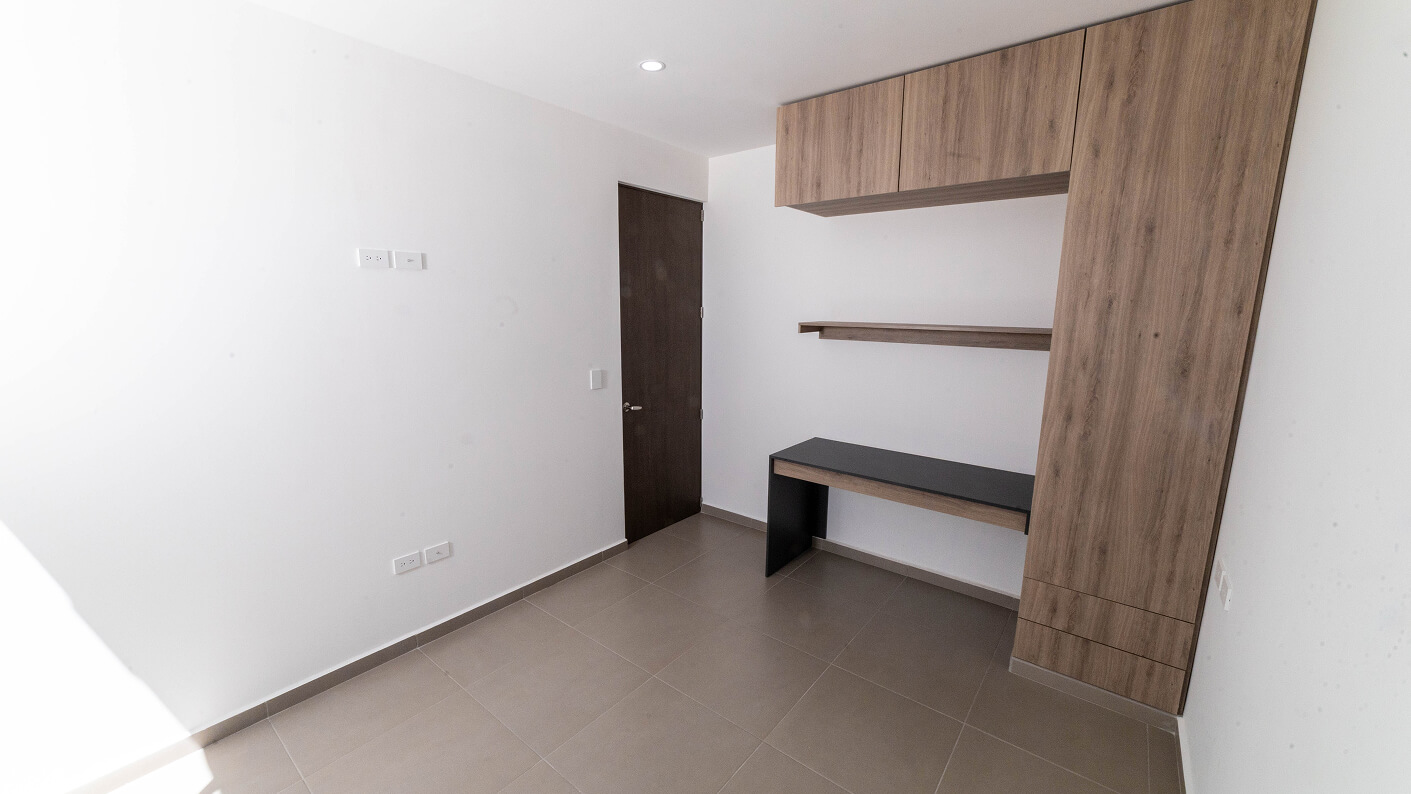 foto horizontal estudio habitacion recamara de modelo reforma 1 I de desarrollo inmobiliario residencial reforma en el estado de hidalgo pachuca mexico por frindsa desarrollador inmobiliario